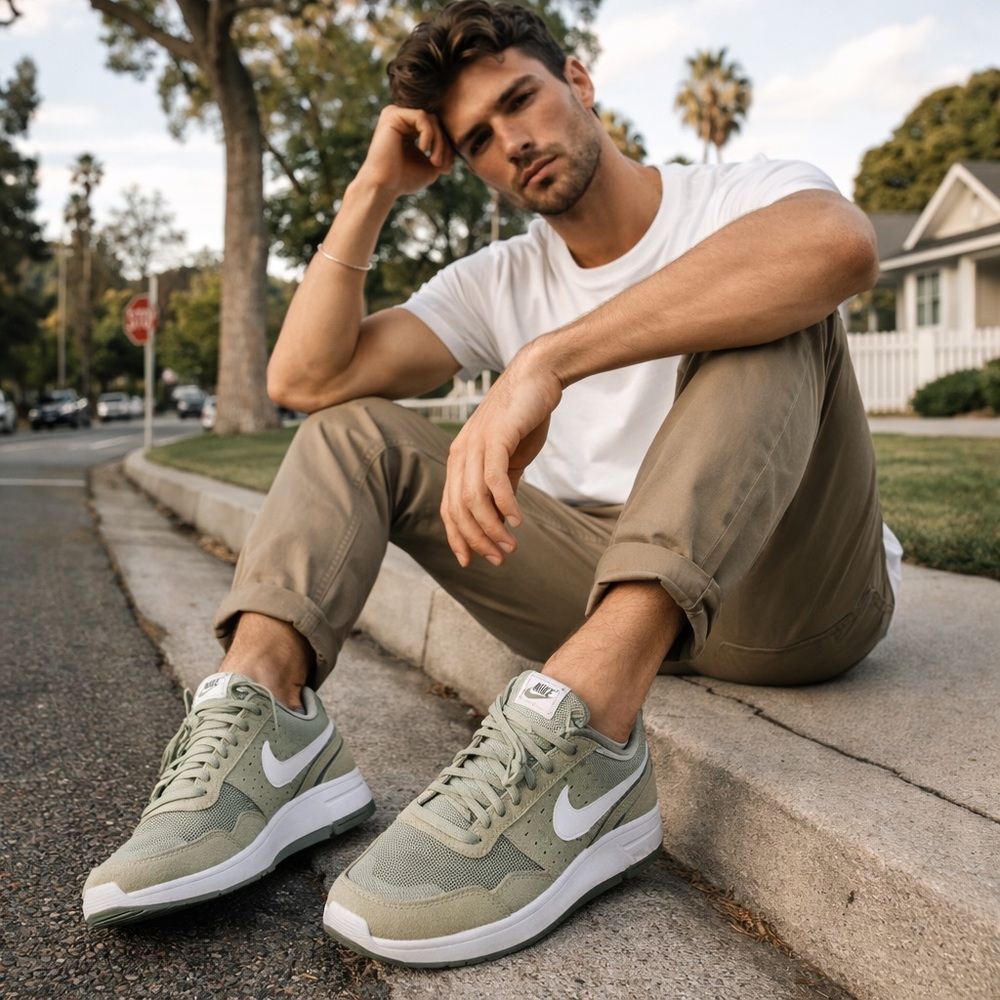 Nike Court Vision Low Sage Green Men’s 9.5 Sneaker Casual SKU NKCITY-11-NB